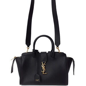 Saint Laurent Downtown YSL leather top handle 2way Crossbody bag